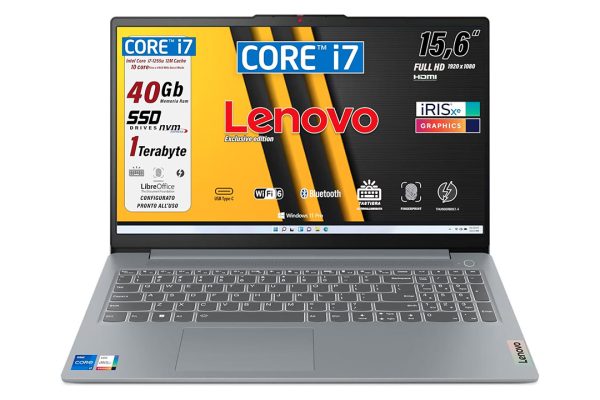 Era finito, è tornato! Super Lenovo, 40GB di RAM, Core i7, 1TB SSD, Thunderbolt 4, schermo Full HD a 808€!
