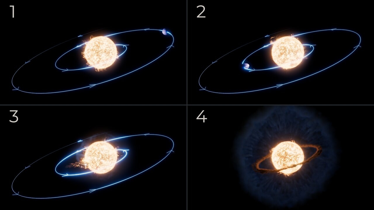 Il telescopio spaziale James Webb ha scoperto qual è stata la fine di un esopianeta distrutto dalla sua stella