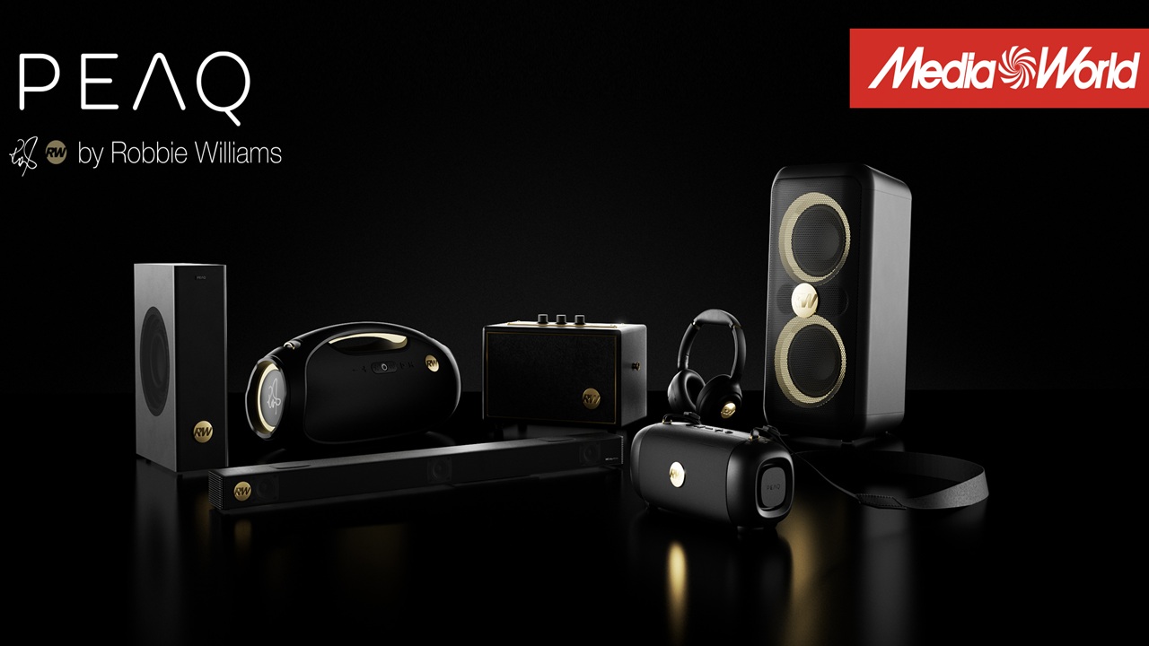 MediaWorld e Robbie Williams insieme per un gamma di dispositivi audio Hi-Fi