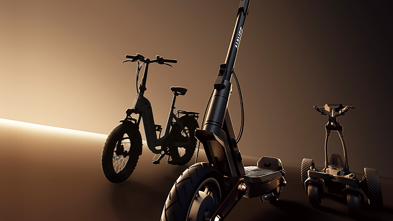Navee presenta la gamma 2025: monopattini, e-bike per tutti, e una sopresa per i golfisti