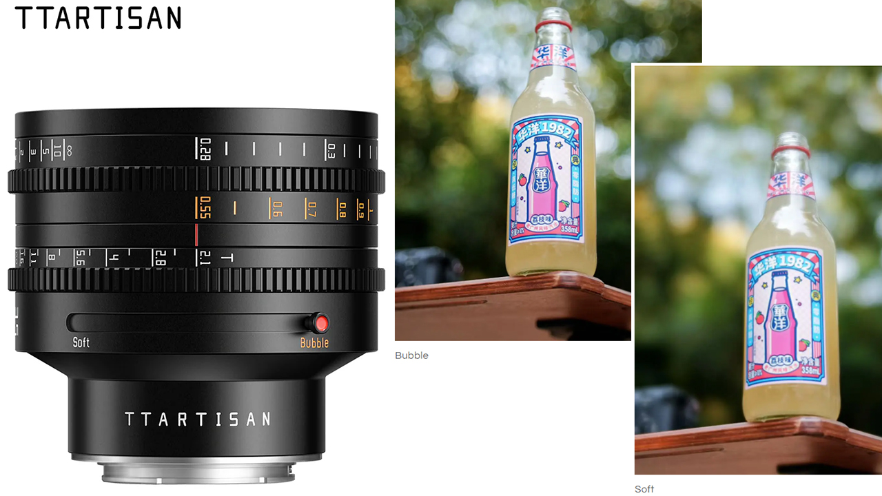 TTArtisan 35mm T2.1 Dual Bokeh Cine Lens, l'ottica a sfocato variabile