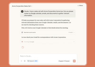 Claude si integra in Google Workspace per leggere e cercare in Gmail, Documenti e Calendario