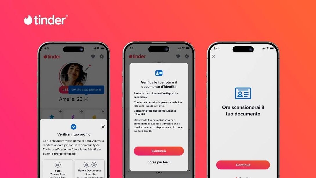 Tinder introduce (anche in Italia) la spunta blu