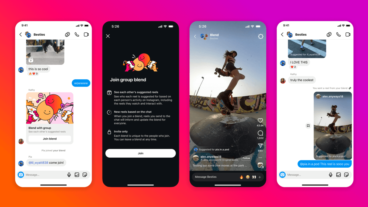 Instagram Blend è il nuovo modo per condividere Reel con gli amici