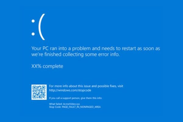 La schermata blu della morte di Microsoft sarà ancora più inquietante