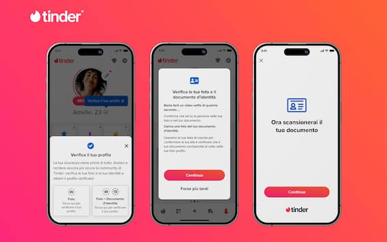 Tinder, arriva in Italia la funzione Verifica Profilo: ecco come funziona