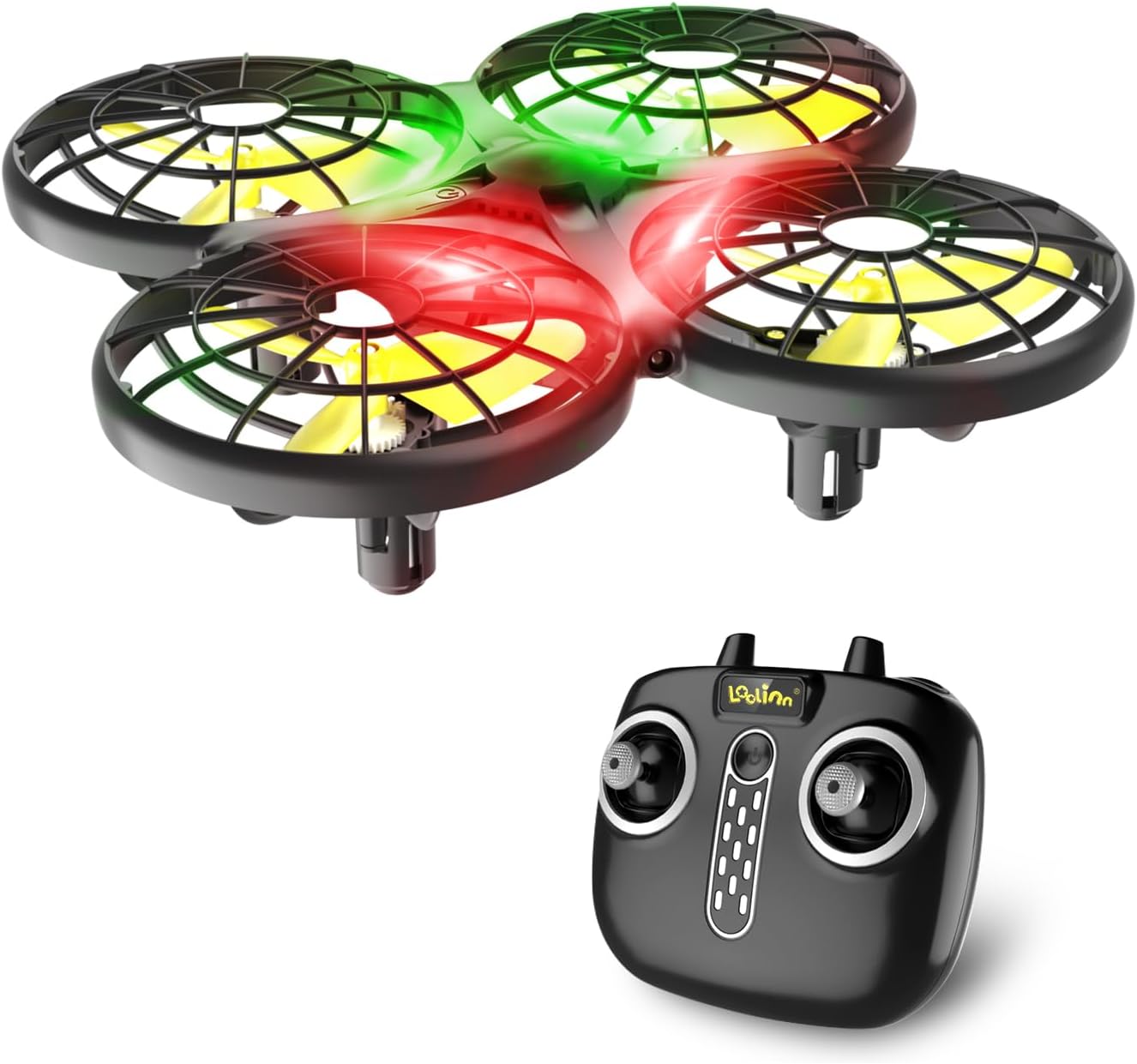 Loolinn | Drone for Kids Gift – Mini Remote Controlled Drone with Automatic Anti-Collision Technology/Safe for Children/Easy to Fly/360° Stunts/20 Minutes Flight/C0 (Kids Gift)