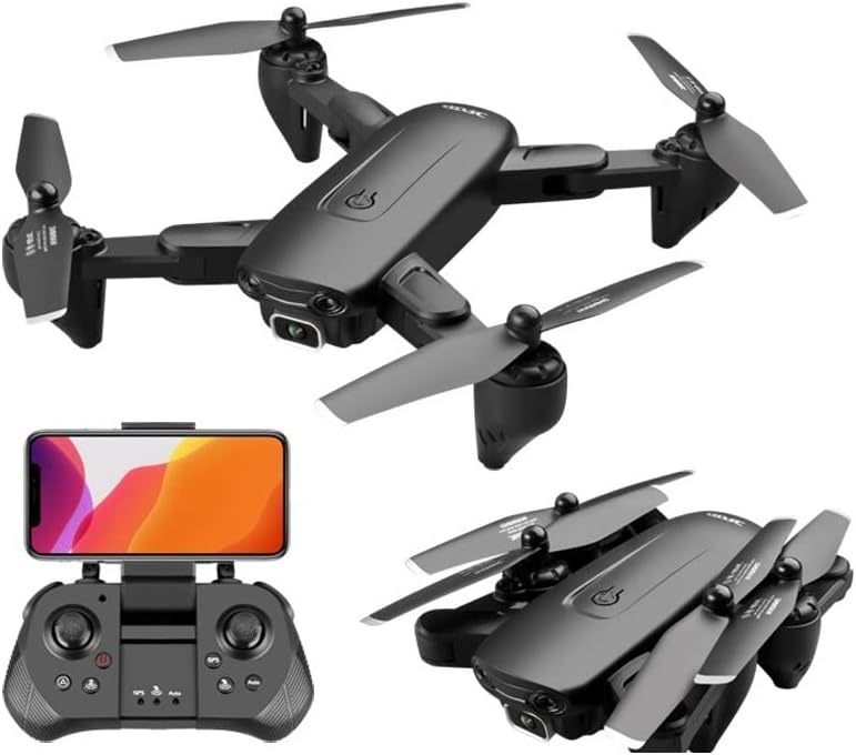 LUXWALLET SG ProX5 RC Drone Quadcopter with Full HD Camera, VR Glasses and Vector Case, 30 km/h-200 Meter Distance, Black