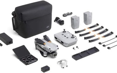 DJI Air 2S Worry-Free Fly More Combo Drone Quadcopter, 3-Axis Gimbal with Camera, 5.4K Video, 1″ CMOS Sensor, MasterShots, Offers Two Replacements in One Year, Covers Different Types of Accidents