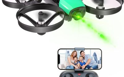 Loolinn Drone Toy with Camera for Children – Mini Radio Controlled Quadcopter with Adjustable Camera, Two Batteries, C0 (Gift Idea)