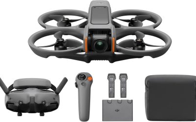 DJI Avata 2 Fly More Combo (3 Batteries), FPV Drone with 4K Camera, Single Pressure Stunts, Integrated Paraelics, Drone with Camera with Goggles 3 and RC Motion 3