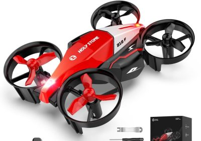 Holy Stone HS210F Mini Drone for Kids, RC Quadcopter 2 in 1 Indoor with LED Lights, Landing and Flight Mode, 3D Flip, Modular Safe Battery, Toy Gift for Boys and Girls