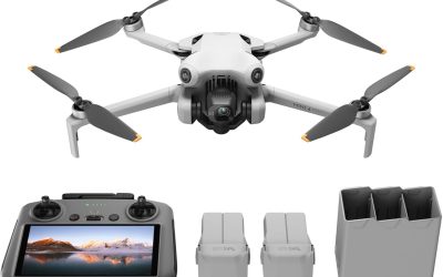 DJI Mini 4 Pro Fly More Combo with DJI RC 2 (Remote Control with Screen), Mini Drone with Camera, Less Than 249g, 34 Minutes Flight Time, 2 Extra Batteries, C0