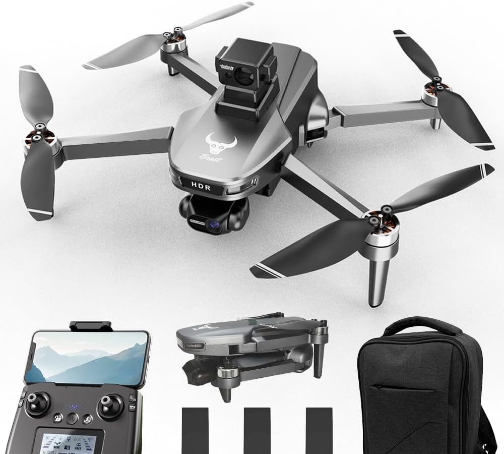 X-Verse ZLL SG109 MAX2 Drone with 4K Camera, Less than 250g, 3-Axis Gimbal, 360° to Avoid Obstacles, Professional Drones Quadcopter with Brushless Motor, 30 Minutes Flight, 3 Batteries