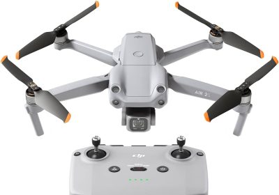 DJI Air 2S UAV Drone with 3-Axis Stabilizer, 5.4K Video, 1″ CMOS Sensor, 4-Way Obstacle Detection, 31min Flight Time, Video Transmission Up to 12km 1080p, MasterShots, Grey