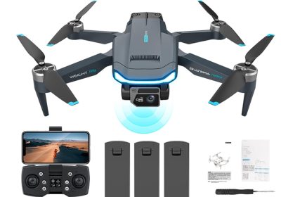 4K Dual Camera GPS Drone for Adults, Professional Drones with Brushless Motor, 60 Minutes Long Flight, Automatic Return Home, Follow Me, RC Quadcopter for Beginners
