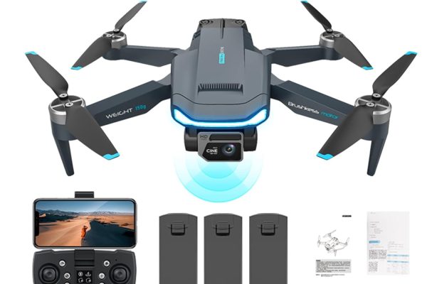 4K Dual Camera GPS Drone for Adults, Professional Drones with Brushless Motor, 60 Minutes Long Flight, Automatic Return Home, Follow Me, RC Quadcopter for Beginners