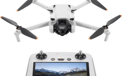 DJI Mini 3 (with DJI RC) – Mini Drone with Lightweight Foldable Camera with 4K HDR Video, 38 Minutes Runtime, Native Vertical Shooting and Smart Functions, C0