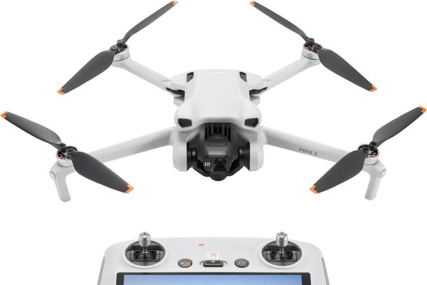 DJI Mini 3 (with DJI RC) – Mini Drone with Lightweight Foldable Camera with 4K HDR Video, 38 Minutes Runtime, Native Vertical Shooting and Smart Functions, C0