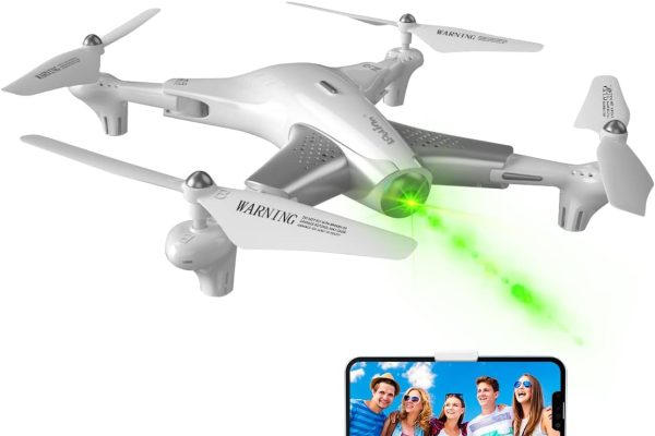 Loolinn Drones with Optical Positioning Technology – 40 Minutes Flight/Very Stable Flight/HD Video and Photos – Drone with HD Camera for Children, Gift Idea