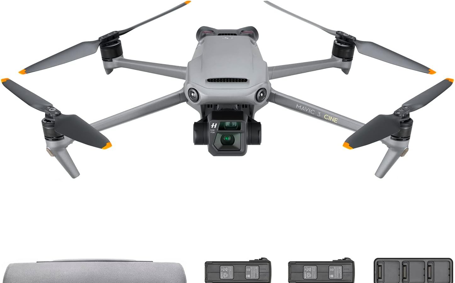 DJI Mavic 3 Cine Premium Combo Drone with Hasselblad Camera, CMOS 4/3, 5.1K Video, Omnidirectional Obstacle Detection, 46min Flight Time, 15km Video Transmission, with DJI RC Pro, 2 Extra Batteries