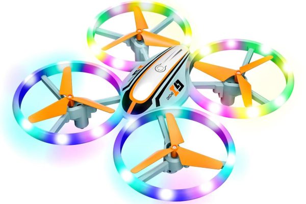 i9 Drone for Kids, Toys Gifts Helicopter Remote Control with Colorful Lights, RC Quadcopter with Headless Mode, Hovering Function, 3D Flip and 2 Batteries, Gift for Boys and Girls