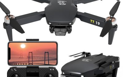 Brushless Drone with Adult Camera Obstacle Avoidance Function Adjustable Lens Wind Protection One Touch Take-off / Landing Altitude Mini Drones Foldable RC TT19