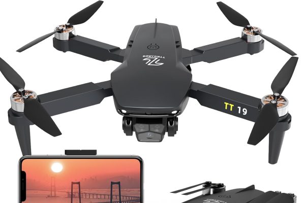 Brushless Drone with Adult Camera Obstacle Avoidance Function Adjustable Lens Wind Protection One Touch Take-off / Landing Altitude Mini Drones Foldable RC TT19