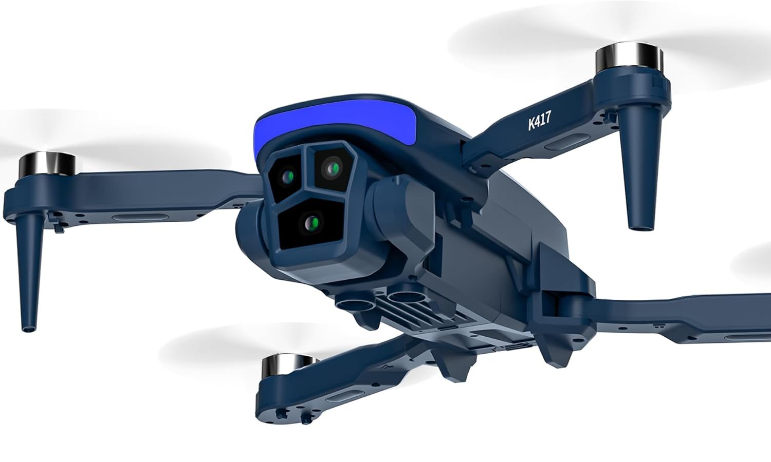 Drone with 1080P Camera for Blue LEDs, Electric 90° Adjustment Drone with Live Wifi Video, Foldable Quadcopter for Adults and Beginners, Mini Drones for Children and Girls and Boys, Bag