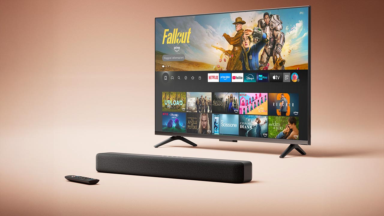 Amazon Fire TV Soundbar e Soundbar Plus in Italia: audio immersivo e integrazione plug&amp;play con Fire TV