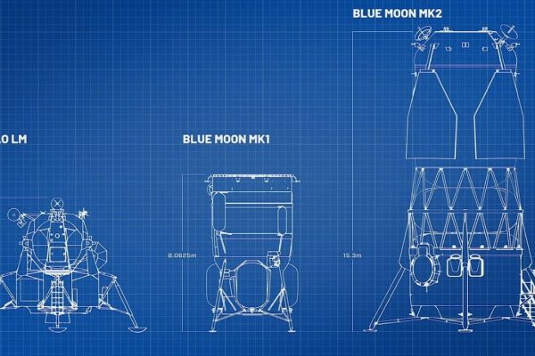 Blue Origin vorrebbe far atterrare il lander Blue Moon MK1 sulla Luna entro il 2025