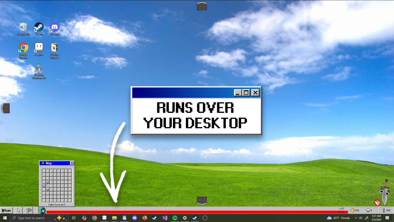 Desktop Survivors 98 traforma Windows 98 in un videogioco: disponibile la demo gratuita
