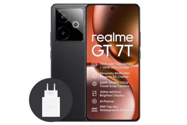 Ecco uno smartphone con specifiche 'monstre' da realme: il nuovo GT 7T 5G con batteria da 7000mAh e ricarica da 120W è subito in offerta su Amazon