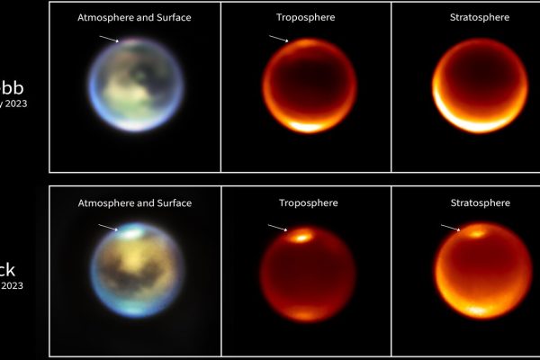 Il telescopio spaziale James Webb e il telescopio Keck II hanno individuato nubi di etano e metano su Titano