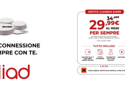 Iliadbox Super: la nuova offerta casa con Fibra, Wi-Fi 7 e AI a 29,99€ al Mese! Come attivarla