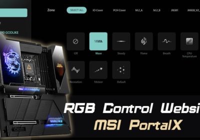 MSI PortalX: il controllo RGB diventa web-based, senza software da installare