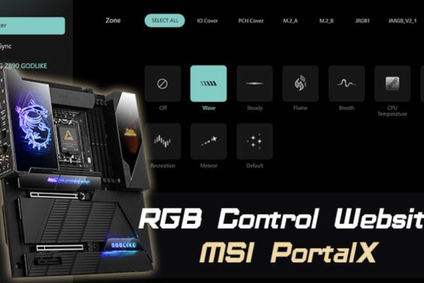 MSI PortalX: il controllo RGB diventa web-based, senza software da installare