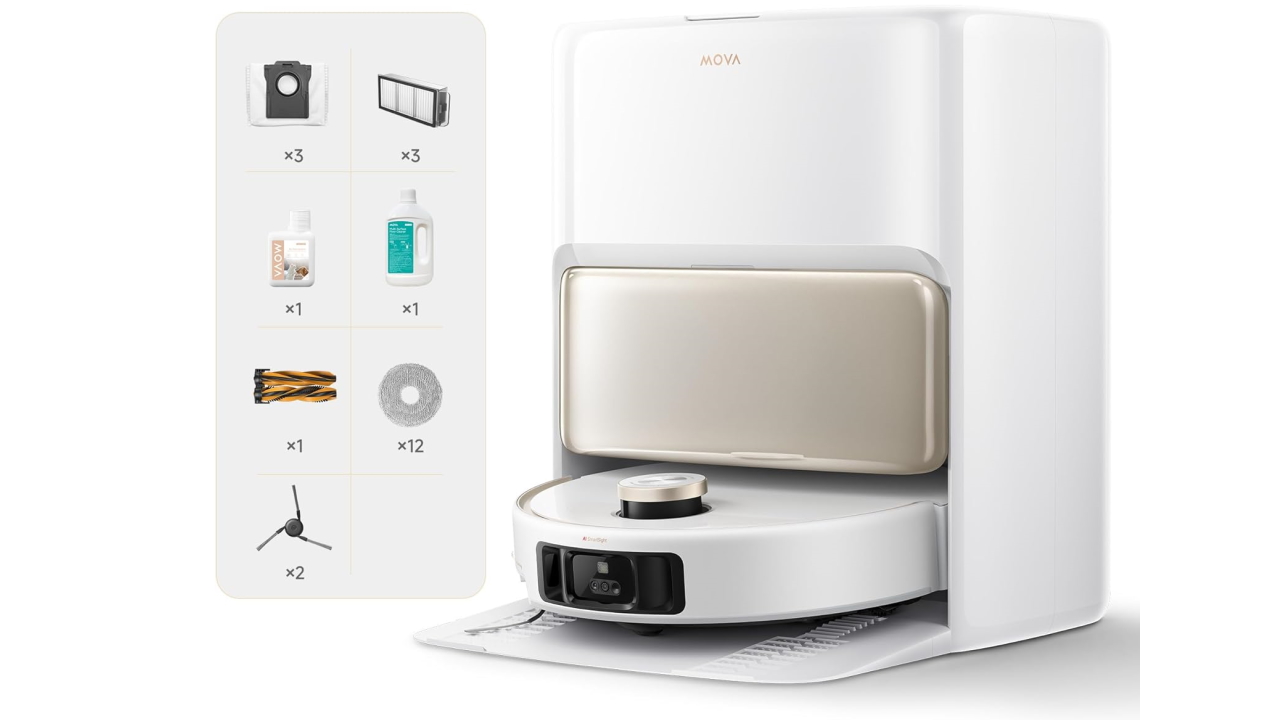 Mova V50 Ultra Complete in offerta a -260€ sul prezzo di listino: 24.000 Pa, lavaggio con acqua calda e gestione intelligente