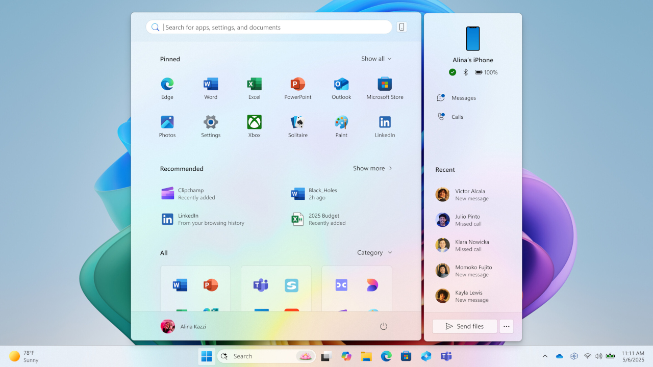 Windows 11, il nuovo Menu Start è in arrivo insieme a molte altre novità