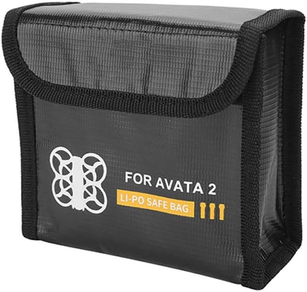 Laroal Explosion Proof Battery Bag for Avata 2 Drone – Holds 3 Batteries, Protective Carry Case and Safe Charging for Drone Mini 3