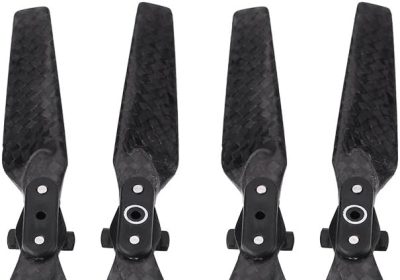 EVTSCAN DJI Spark Propeller Blades, 2 Pairs of Folding Carbon Fiber Propeller Blades Drone Quadcopter Accessory for DJI Spark