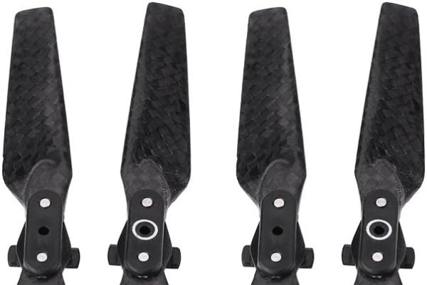 EVTSCAN DJI Spark Propeller Blades, 2 Pairs of Folding Carbon Fiber Propeller Blades Drone Quadcopter Accessory for DJI Spark
