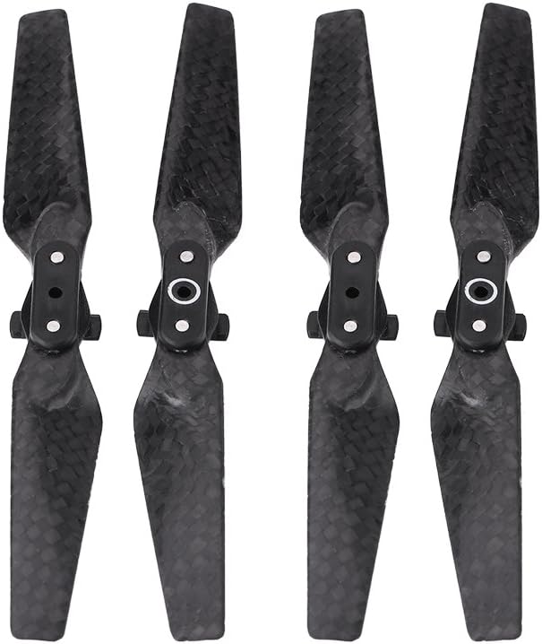 EVTSCAN DJI Spark Propeller Blades, 2 Pairs of Folding Carbon Fiber Propeller Blades Drone Quadcopter Accessory for DJI Spark