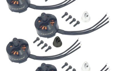 FEICHAO 2204 2300KV Brushless Motor CCW CW for DIY Mini Quadcopter Multirotor 210 250 270 Robotcat Racing Drone (2 Pieces CW + 2 Pieces CCW)