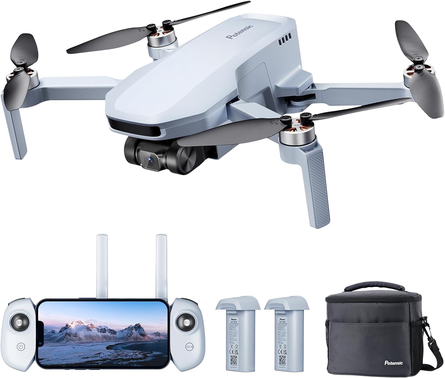 Potensic ATOM SE Combo GPS Drone with 4K Camera, 62 Min Flight,