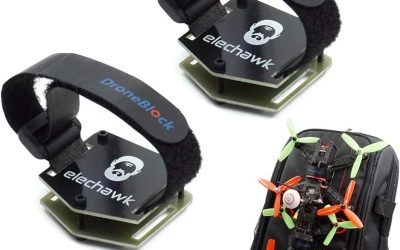 2 Sets FPV Drone Lock Mount for Backpack Plug-in Accessories DIY Bundle Mount Hanging Buckle with Battery Straps for FPV Quadcopter