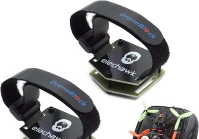 2 Sets FPV Drone Lock Mount for Backpack Plug-in Accessories DIY Bundle Mount Hanging Buckle with Battery Straps for FPV Quadcopter