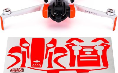 WRAPGRADE Skin Compatible with DJI Mini 4 Pro | Accent Color (Neon Orange)