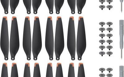 TiMOVO Set of 24 Propellers Compatible with DJI Mini 4 PRO/Mini 3 PRO, Lightweight Low Noise for Drone Mini 3 PRO Replacement Accessories, Quick Release Propellers for Silent Flight, Black