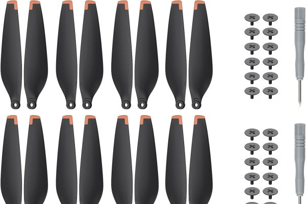 TiMOVO Set of 24 Propellers Compatible with DJI Mini 4 PRO/Mini 3 PRO, Lightweight Low Noise for Drone Mini 3 PRO Replacement Accessories, Quick Release Propellers for Silent Flight, Black